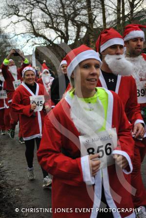 Santa Dash in Yeovil - December 2014: The annaul Santa Dash at Yeovil Country Park in aid of St Margaret's Somerset Hospice took place on December 14, 2014. Photo 30