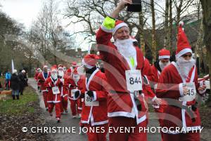 Santa Dash in Yeovil - December 2014: The annaul Santa Dash at Yeovil Country Park in aid of St Margaret's Somerset Hospice took place on December 14, 2014. Photo 31