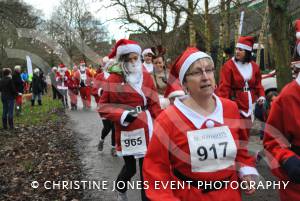 Santa Dash in Yeovil - December 2014: The annaul Santa Dash at Yeovil Country Park in aid of St Margaret's Somerset Hospice took place on December 14, 2014. Photo 35