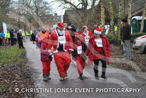 Santa Dash in Yeovil - December 2014: The annaul Santa Dash at Yeovil Country Park in aid of St Margaret's Somerset Hospice took place on December 14, 2014. Photo 37