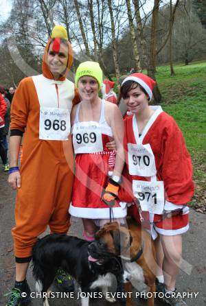 Santa Dash in Yeovil - December 2014: The annaul Santa Dash at Yeovil Country Park in aid of St Margaret's Somerset Hospice took place on December 14, 2014. Photo 7A