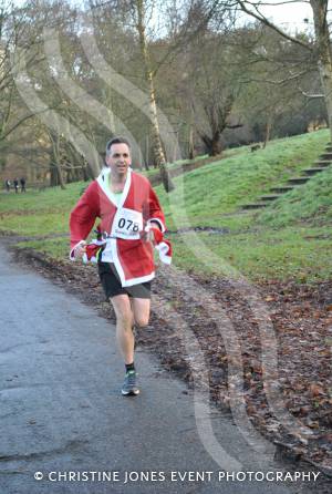 Santa Dash in Yeovil - Dec 16, 2012: Third-placed Jon Crane. Photo 24