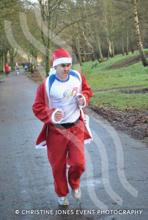 Santa Dash in Yeovil - Dec 16, 2012: Tenth-placed Nathan Geary. Photo 31