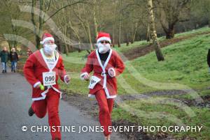Santa Dash in Yeovil - Dec 16, 2012:Jane Mills, right, and Martin Cheffey. Photo 38