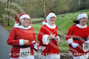 Santa Dash in Yeovil - Dec 16, 2012: Barbara Williams-Yessen, Clare Langdon and Kimberley Weston. Photo 51