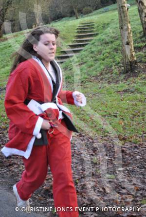 Santa Dash in Yeovil - Dec 16, 2012: Louise Reeves of Milstead Langdon. Photo 64