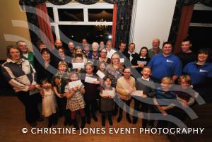 Ilminster Carnival Committee cheque presentations – February 2015: Groups and organisations from the Ilminster area received grants from the Carnival Committee at the Shrubbery Hotel, Ilminster, on February 13, 2015. Photo 1