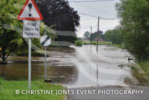 July 2012: Flooding problems at Mudford, near Yeovil.