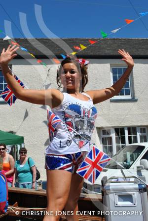 June 2012: Hands-up for the ever-popular street fair at Winsham, near Crewkerne.