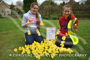 April 2012: The annual charity duck race at South Petherton.