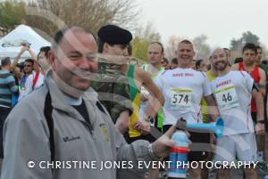 March 2012: Yeovil Town boss Gary Johnson prepares to start the Yeovil Half Marathon.