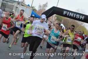 March 2012: Runners set off at the start of the Yeovil Half Marathon.