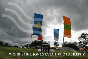 June 2012: Banners at the Home Farm Festival in aid of the Piers Simon Appeal at Chilthorne Domer.