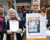 ELECTIONS: Singing up for the Save Our NHS campaign in Yeovil