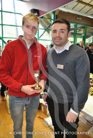 Aquathlon at Yeovil Part 2 – March 1, 2015: Presentations in the junior, youth and adult sections with Rhys Mabey of LED Leisure. Ryan Flaherty. Photo 1