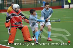 Under-12s county hockey championships - March 2015: Yeovil and Sherborne Hockey Club's Under-12s were crowned Somerset champions after winning a tournament. Here's action from Y&S v Shepton Mallet. Photo 1