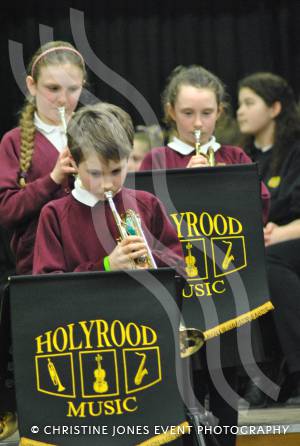 Chard Area Schools Concert Part 1 - March 2015: Young people from schools around the Chard area gathered at Holyrood Academy for a musical concert. Photo 12