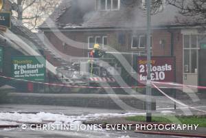 The Bell Inn fire in Preston Road, Yeovil, on January 6, 2013, Photo 27