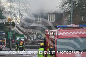 The Bell Inn fire in Preston Road, Yeovil, on January 6, 2013, Photo 37