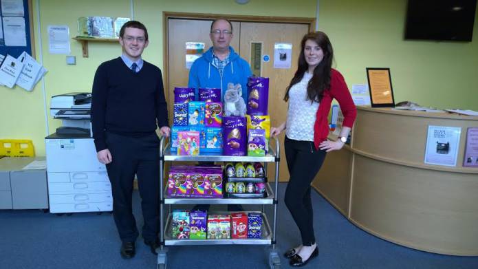 EASTER 2015: Chocolate eggs for Lord’s Larder in Yeovil