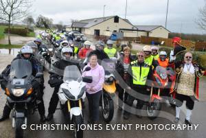 Mayor Mike’s Jurassic Jaunt – April 3, 2015: Bikers go out on a 112-mile bike ride in aid of the Mayor of Yeovil, Cllr Mike Lock's, chosen Flying Colours Appeal charity. Photo 5