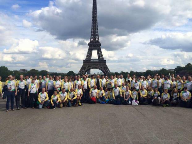 PEDAL FROM PARIS 2015: Day 1 – Va-va-voom as cyclists get on their bikes for charity!