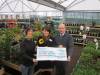 Palmers Garden Centre coins in cash for hospice