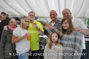 Pedal From Paris charity bike ride Part 1 - May 3, 2015: Just over 100 cyclists returned to Yeovil Town FC to complete a241-mile charity bike ride from Paris to Yeovil. Photo 8
