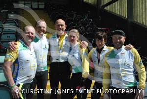 Pedal from Paris charity bike ride Part 4 – May 3, 2015: Just over 100 cyclists returned to Yeovil Town FC to complete a 241-mile charity bike ride from Paris to Yeovil. Photo 16