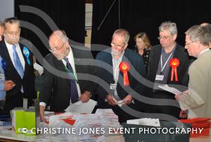 General Election Night - May 7-8, 2015: Westland leisure complex was a hive of activity for the count in the General Election for the Yeovil and the Somerton & Frome constituencies. Photo 21