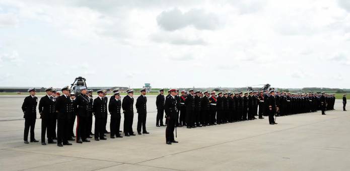 YEOVILTON LIFE: Homecoming ceremony for 846 Naval Air Squadron