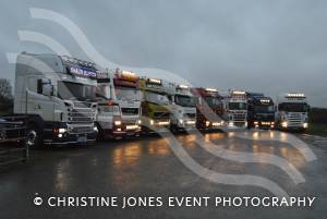 Truckers hold a photocall ahead of this summer's Wessex Truck Show at the Yeovil Showground on January 12, 2013. Photo 2