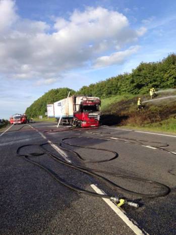 SOUTH SOMERSET NEWS: Lorry fire on the A303