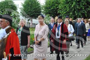 Mayor of Yeovil’s Civic Service Part 1 – July 5, 2015: Civic leaders from around the area attended the Civic Service for the Mayor of Yeovil, Cllr Mike Lock. Photo 7