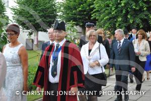 Mayor of Yeovil’s Civic Service Part 1 – July 5, 2015: Civic leaders from around the area attended the Civic Service for the Mayor of Yeovil, Cllr Mike Lock. Photo 8