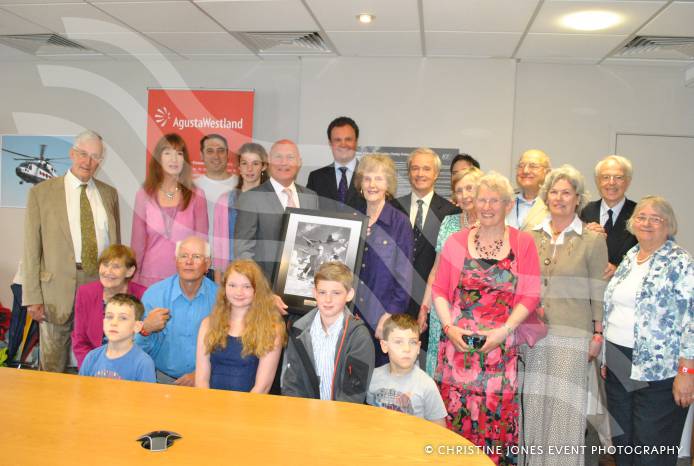 YEOVIL NEWS: Family visit Westland factory to unveil plaque in honour of Teddy Petter