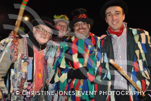 Wassailing with Shepton Mallet Cider Mill - Jan 17, 2013: Members of Taunton Deane Morris Men. Photo 2