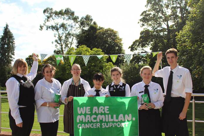 SCHOOLS AND COLLEGES: Students and staff coin in cash for Macmillan