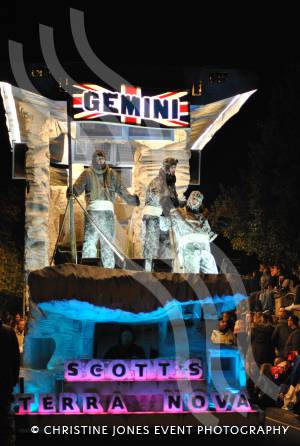 Gemini CC at Ilminster Carnival 2015 – October 3, 2015: The Ilminster-based Gemini CC amazed the crowds of Ilminster Carnival with Scott’s Terra Nova. Photo 7