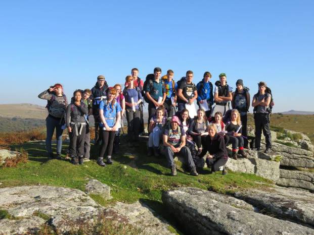 SCHOOLS AND COLLEGES: Holyrood students on Dartmoor