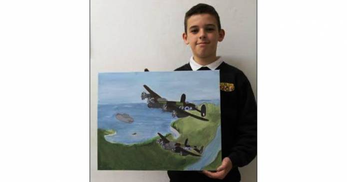 SCHOOLS AND COLLEGES: Cadet Payne is flying high with painting