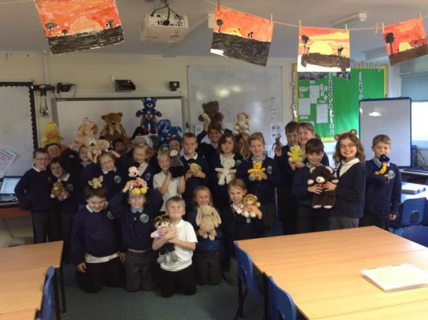 CHILDREN IN NEED 2015: Teddy bears at Greenfylde
