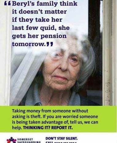 SOMERSET NEWS: Thinking It? Report It! Help protect vulnerable adults