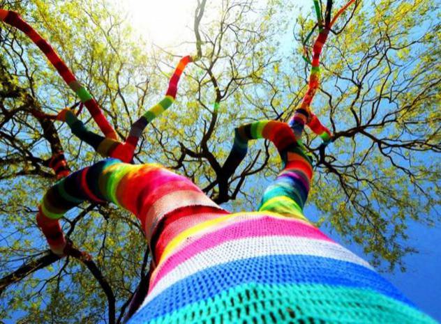 YEOVIL NEWS: Yarn bombing for Christmas in town centre
