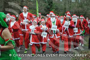Yeovil Santa Dash – December 13, 2015: Just under 200 runners took part in the annual Santa Dash at Yeovil Country Park to raise money for St Margaret’s Somerset Hospice. Photo 18