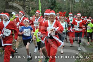 Yeovil Santa Dash – December 13, 2015: Just under 200 runners took part in the annual Santa Dash at Yeovil Country Park to raise money for St Margaret’s Somerset Hospice. Photo 19