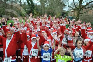 Yeovil Santa Dash – December 13, 2015: Just under 200 runners took part in the annual Santa Dash at Yeovil Country Park to raise money for St Margaret’s Somerset Hospice. Photo 24