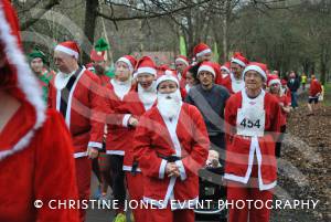 Yeovil Santa Dash – December 13, 2015: Just under 200 runners took part in the annual Santa Dash at Yeovil Country Park to raise money for St Margaret’s Somerset Hospice. Photo 26