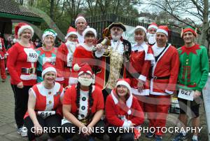 Yeovil Santa Dash – December 13, 2015: Just under 200 runners took part in the annual Santa Dash at Yeovil Country Park to raise money for St Margaret’s Somerset Hospice. Photo 29