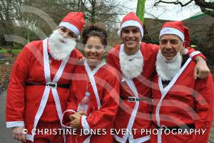 Yeovil Santa Dash – December 13, 2015: Just under 200 runners took part in the annual Santa Dash at Yeovil Country Park to raise money for St Margaret’s Somerset Hospice. Photo 30